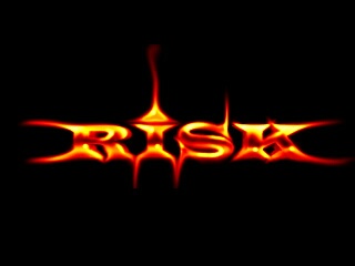 A logo showing 'risk' in some fire-like style